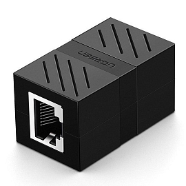 Переходник RJ45 - RJ45 (мама - мама) Ugreen NW114 черный