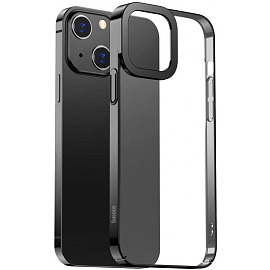 Чехол для iPhone 13 силиконовый Baseus Glitter черный