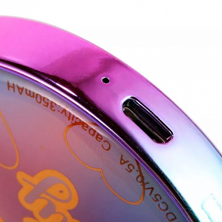 Кольцевая лампа-подсветка с зеркалом для селфи на телефон Remax Moon Mirror ML-03 розово-голубая
