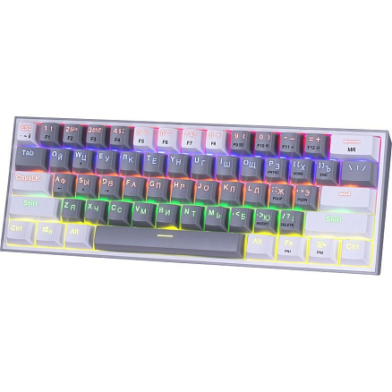 Клавиатура Redragon Fizz механическая с подсветкой серо-белая