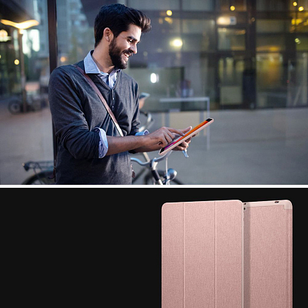 Чехол для iPad 10.2, 10.2 2020 книжка Spigen Urban Fit розовый