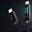 Кабель Type-C - Lightning для зарядки 1,2 м 3А 20W с дисплеем плетеный McDodo CA-8810 (быстрая зарядка PD) черный