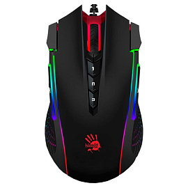 Мышь оптическая A4Tech Bloody J90s с подсветкой 12 кнопок 8000 dpi игровая черная