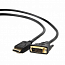 Кабель DisplayPort - DVI-D (папа - папа) длина 1,8 м Cablexpert черный