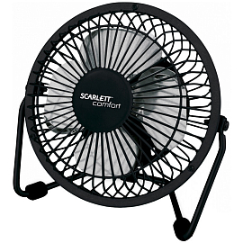 Вентилятор портативный настольный USB Scarlett SC-DF111S95 черный
