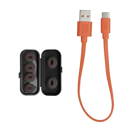 Наушники TWS беспроводные JBL Tune Flex Ghost вкладыши с микрофоном и активным шумоподавлением прозрачно-черные