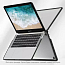 Чехол для Apple MacBook Pro 13 Touch Bar A1706, A1989, A2159, A2251, A2289, A2338, Pro 13 A1708 гибридный WiWU iShield TPU Frame прозрачно-черный