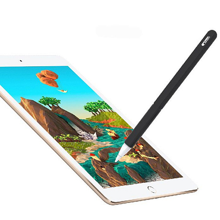 Чехол для Apple Pencil 2 силиконовый Tech-Protect Smooth черный