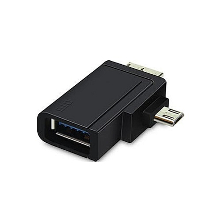 Переходник MicroUSB, Micro B 3.0 - USB 3.0 хост OTG Unitek Y-A021BK