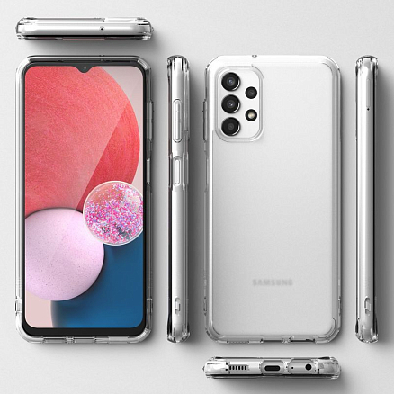 Чехол для Samsung Galaxy A13 4G гибридный Ringke Fusion прозрачный матовый
