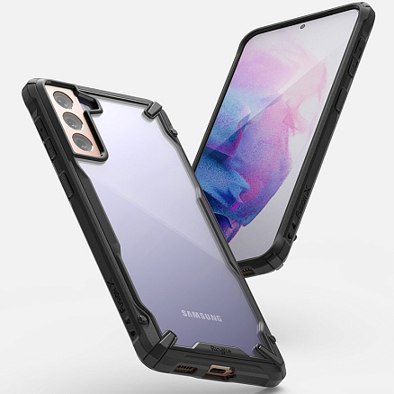 Чехол для Samsung Galaxy S21+ гибридный Ringke Fusion X черный