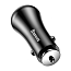 Зарядное устройство автомобильное с двумя USB входами 3А Baseus Gentry (быстрая зарядка QC 3.0) черное