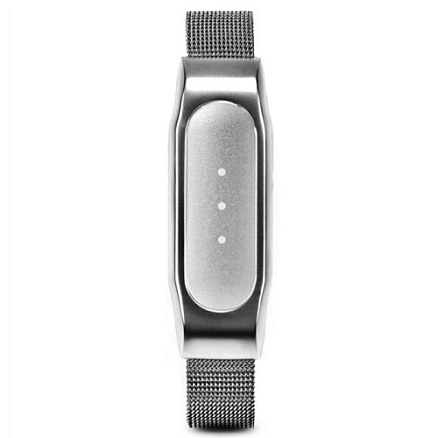 Сменный браслет для Xiaomi Mi Band миланское плетение серебристый