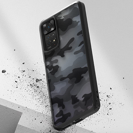 Чехол для Xiaomi Redmi Note 11 Pro, 11 Pro 5G гибридный Ringke Fusion камуфляжный матовый