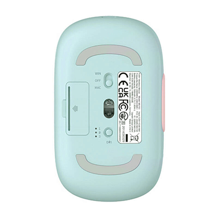 Мышь беспроводная оптическая Ugreen Fun+ MU102-15722 7 кнопок 4000 dpi мятно-розовая