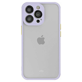 Чехол для iPhone 13 Pro гибридный VLP Matte Case матовый прозрачно-фиолетовый