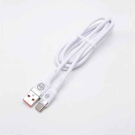 Кабель Digital Part TC-308 USB Type-A - USB Type-C (1 м, белый)