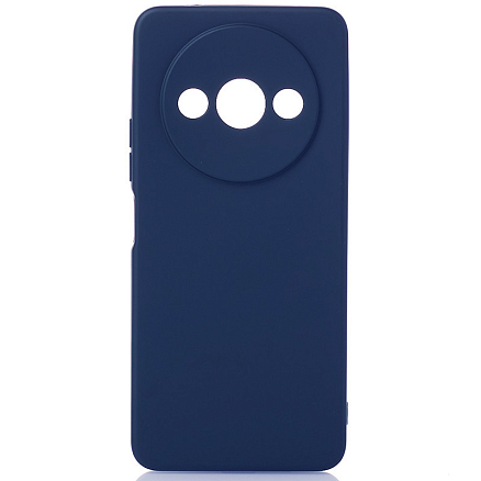 Чехол для Xiaomi Redmi A3 силиконовый Color Soft Touch темно-синий