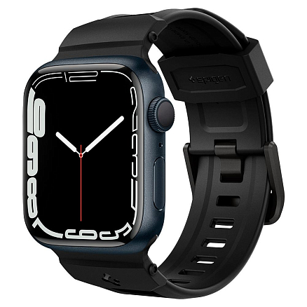 Ремешок-браслет для Apple Watch 38 и 40 мм гелевый Spigen Rugged Band черный