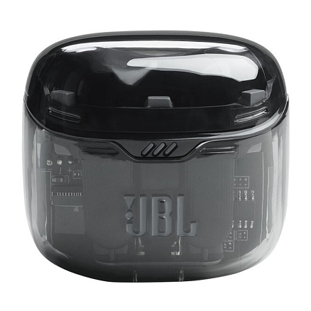 Наушники TWS беспроводные JBL Tune Flex Ghost вкладыши с микрофоном и активным шумоподавлением прозрачно-черные