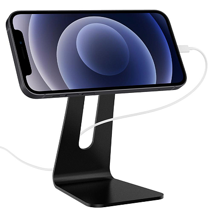 Подставка для iPhone MagSafe Spigen OneTap S310M металлическая черная