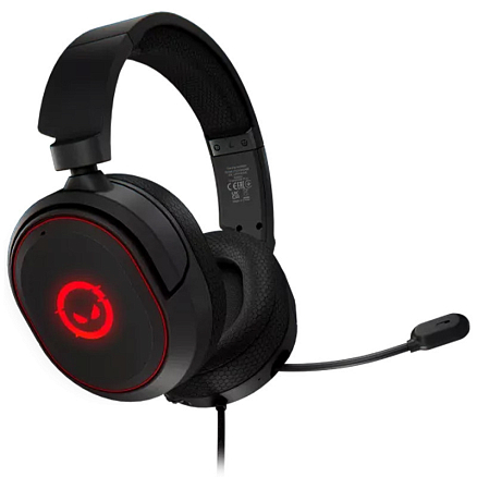 Наушники Lorgar Kaya 460 полноразмерные с микрофоном и подсветкой игровые черные