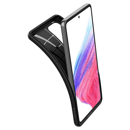 Чехол для Samsung Galaxy A53 гелевый Spigen Liquid Air матовый черный