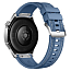 Умные часы Huawei Watch GT 5 46 мм с синим силиконовым ремешком серебристые
