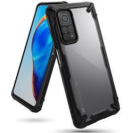 Чехол для Xiaomi Mi 10T Lite гибридный Ringke Fusion X черный