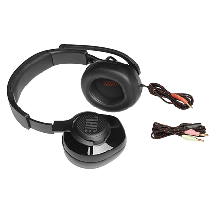 Наушники JBL Quantum 200 полноразмерные с микрофоном игровые черные
