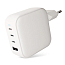 Зарядное устройство сетевое с USB и 3 Type-C100W VLP G-Charge (быстрая зарядка QC, PD) белое