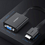 Переходник (преобразователь) HDMI - VGA, 3,5 мм длина 17 см Ugreen MM103 с питанием MicroUSB черный