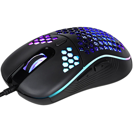 Мышь проводная оптическая TFN Saibot MX-3H с подсветкой 6 кнопок 7200 dpi игровая черная