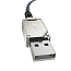 Кабель USB - Lightning для зарядки iPhone 2 м 2.4А плетеный Baseus Unbreakable серый с белым
