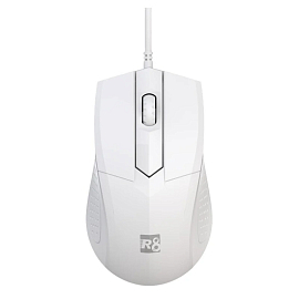 Мышь проводная USB оптическая R8 1607 Optical белая