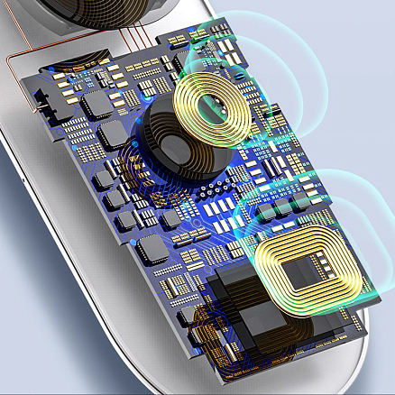 Беспроводная зарядка 3-в-1 для телефона, Apple Watch, наушников Baseus Smart (быстрая зарядка) белая