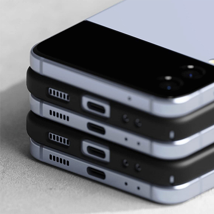 Чехол для Samsung Galaxy Z Flip 4 ультратонкий пластиковый Ringke Slim черный