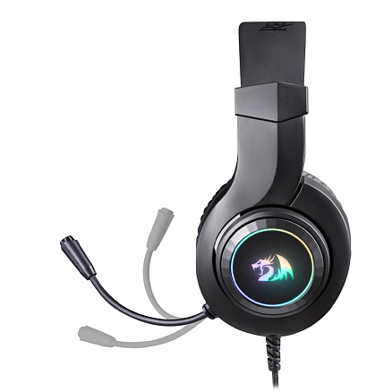 Наушники Redragon Hylas полноразмерные с микрофоном и RGB подсветкой игровые черные