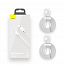 Кабель USB - Lightning для зарядки iPhone 1,5 м 2.4А Baseus Simple Wisdom белый 2 шт.