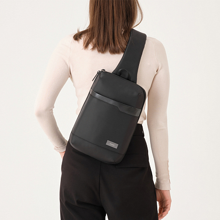 Рюкзак однолямочный Sigma Cross Body с отделением для планшета до 11 дюймов черный
