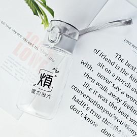 Бутылка для воды спортивная Nova Fun 350 мл серая