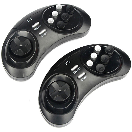 Игровая приставка Retro Genesis Sega HD Ultra 16Bit 150 игр с двумя беспроводными геймпадами черная