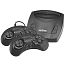 Игровая приставка Retro Genesis Junior 8Bit 300 игр с двумя геймпадами черная