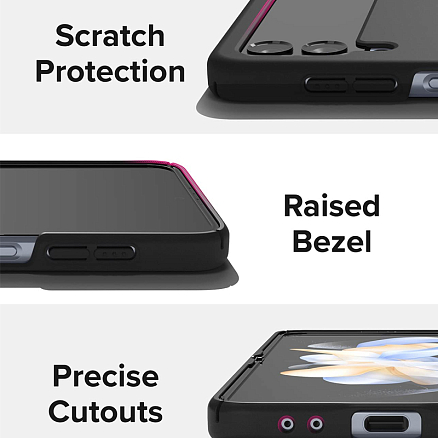 Чехол для Samsung Galaxy Z Flip 4 ультратонкий пластиковый Ringke Slim черный