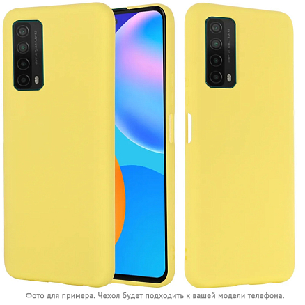 Чехол для Huawei Y6p силиконовый CASE Cheap Liquid желтый