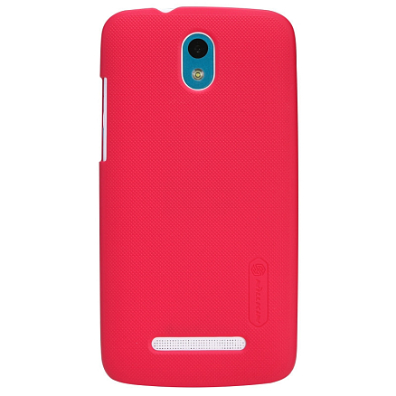 Чехол для HTC Desire 500 пластиковый тонкий Nillkin Super Frosted красный
