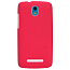 Чехол для HTC Desire 500 пластиковый тонкий Nillkin Super Frosted красный