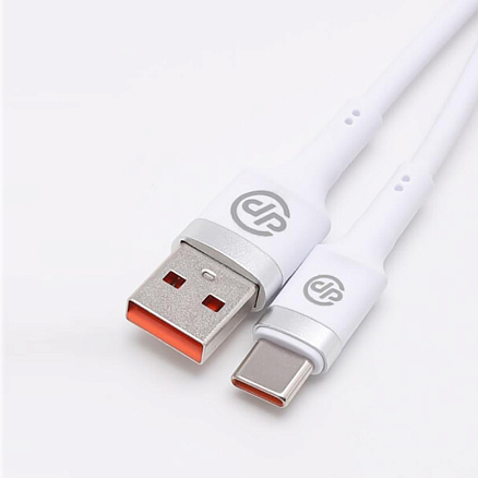 Кабель Digital Part TC-308 USB Type-A - USB Type-C (1 м, белый)