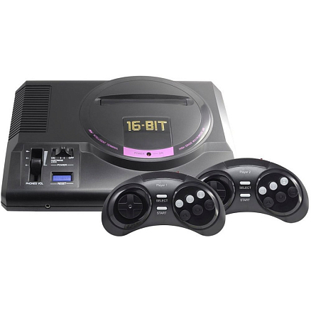 Игровая приставка Retro Genesis Sega HD Ultra 16Bit 150 игр с двумя беспроводными геймпадами черная