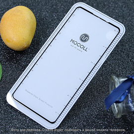 Защитное стекло для Xiaomi Redmi Note 8 на весь экран противоударное Mocoll Storm 2.5D черное